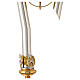 Pastoral staff in brass with golden Christ s4