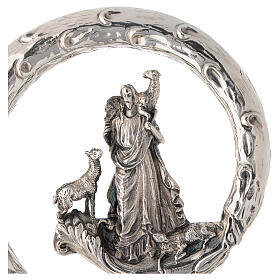 Crozier in chiselled brass representing the Good Shepherd