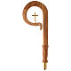 Olive wood crozier with cross s1