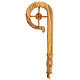 Olive wood crozier with cross and IHS s3