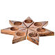 Olive wood star candle-holder s1