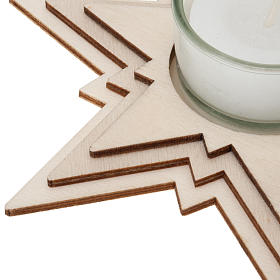 Décorations Noël pour la maison: Étoile avec bougie