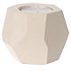 Prism Shape Candle Holder in Clay by Centro Ave, 6.5 cm s1