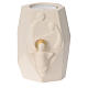 Candle with nativity in clay by Centro Ave, 11cm s1