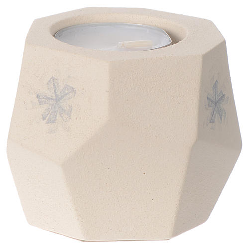 Prism shape Christmas candle in clay by Centro Ave, 6.7cm 2