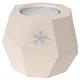 Prism shape Christmas candle in clay by Centro Ave, 6.7cm s1