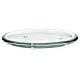 Candle plate in glass 12.5 cm s4