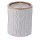 Country-style candle holder in Deruta terracotta with Nativity Scene s3