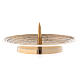 Kerzenhalter Messing Spirale Dekoration und Dorn 12cm s2