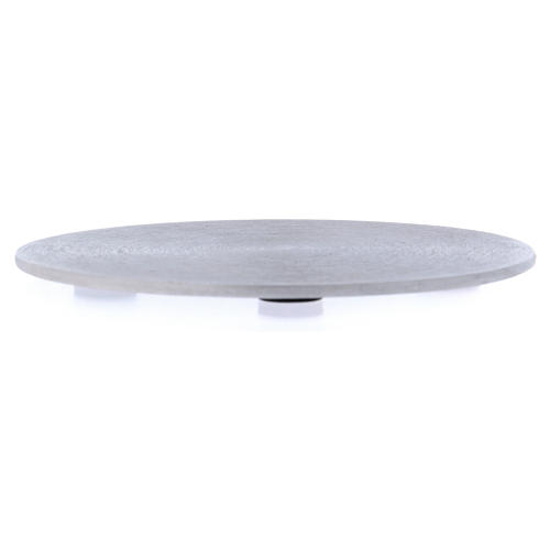 Candle holder plate in silver-plated aluminium 4