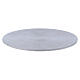 Candle holder plate in silver-plated aluminium s1