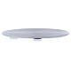 Candle holder plate in silver-plated aluminium s4