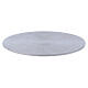 Silver-plated aluminium candle holder plate s1