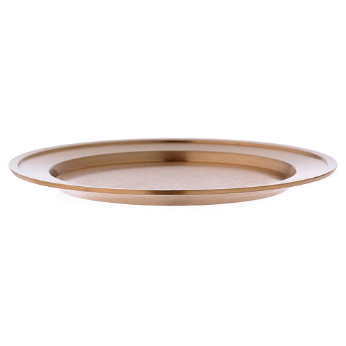 Candle holder plated with jag in matt gold-plated brass diam. 11 cm 3