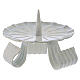 Tripod candle holder with jag in white iron s1