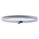 Oval candle holder in glossy aluminium  s1