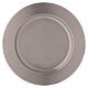 Matte silver-plated brass candle holder plate s2