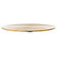 Candle holder plate in gold-plated aluminium diam. 12 cm s3