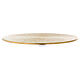 Gold plated aluminium candle holder plate diam. 4 3/4 in s3