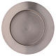 Round candle holder in silver-plated brass diam. 9 cm s2