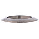Round candle holder in silver-plated brass diam. 9 cm s3