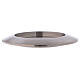 Round candle holder in silver-plated brass diam. 5 1/2 in s3