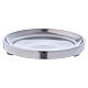 Silver-plated polish aluminium candle holder diam. 4 in s1