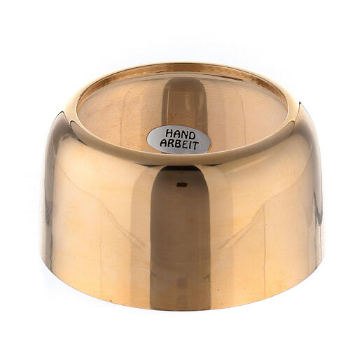 Ring Kerzenhalter vergoldeten Messing 7cm 1