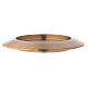 Candle holder in satinised gold-plated brass diam. 9 cm s3
