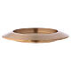 Candle holder in gold plated brass with satin finish d. 3 1/2 in s3