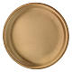Candle holder plate in satinised gold-plated brass diam. 9 cm s2