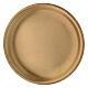Candle holder plate in gold plated brass satin finish d. 3 1/2 in s2