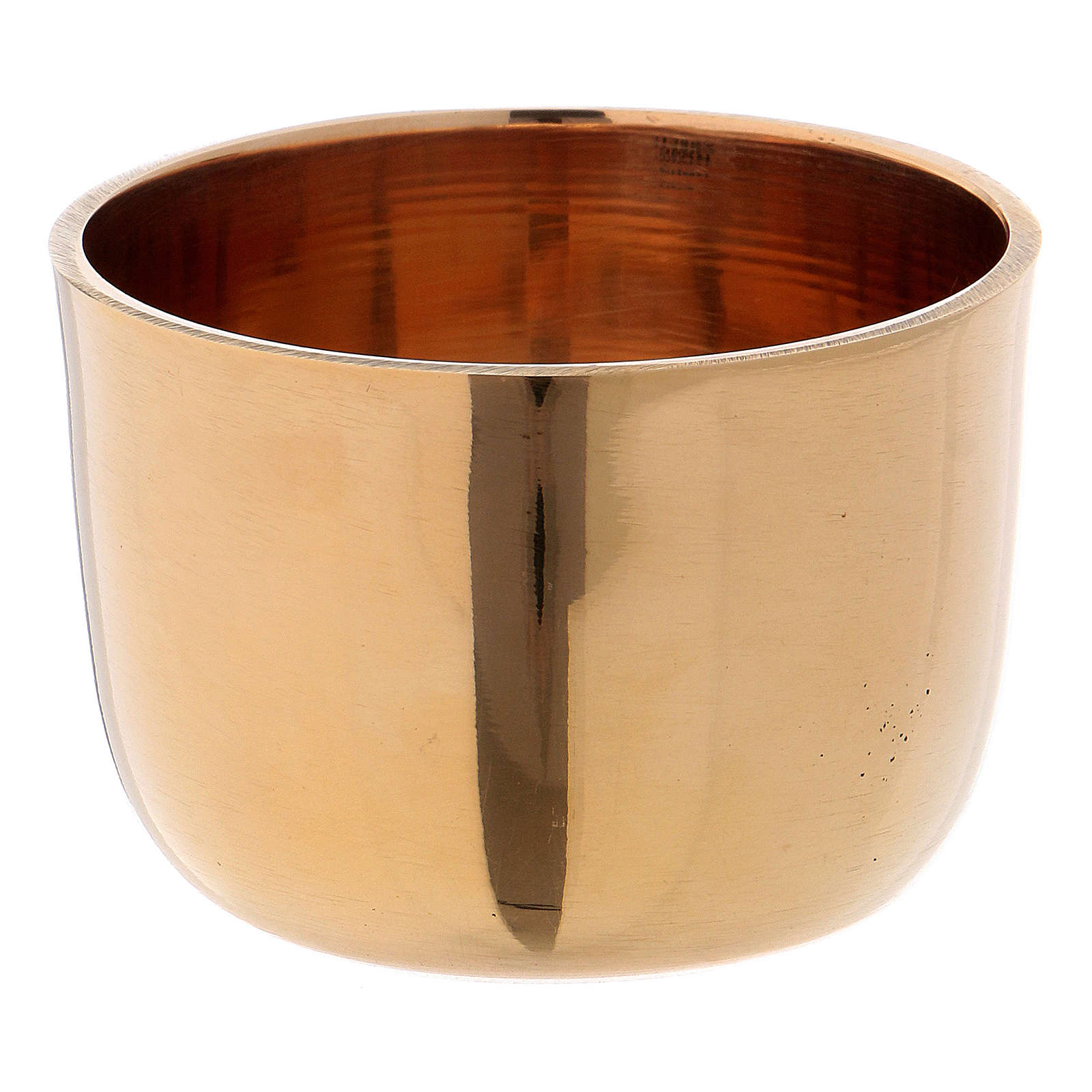 Candle holder ring in glossy goldplated brass diam. 4.5/5 online
