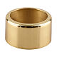Anel porta-vela em latão dourado brilhante diâm. 4,5-5 cm s1
