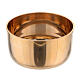 Candle follower in gold plated gloss brass d. 1.8-2 in s2