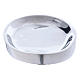 Oval candle holder in glossy aluminium s3