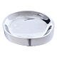 Oval candle holder in aluminium with polished finish s3