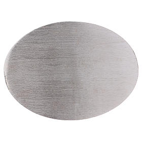 Oval Teller-Kerzenhalter Aluminium 13.5x10cm