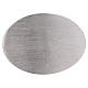 Oval Teller-Kerzenhalter Aluminium 13.5x10cm s1