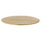 Oval candle holder plate in gold-plated aluminium 13.5x10 cm s3