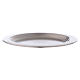 Candle holder plate in satinised silver-plated brass diam. 11 cm s2