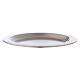 Candle holder plate in silver-plated brass with satin finish d. 4 1/4 in s2