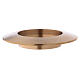 Candle holder in satinised gold-plated brass diam. 5 cm s2