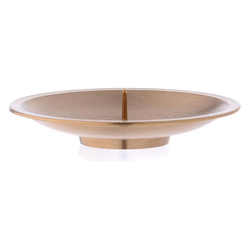 Candle holder in gold-plated brass with jag diam. 8 cm 2