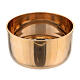 Candle follower 8 cm in glossy golden brass s2