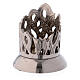 Flame shaped candlestick in silver-plated brass d. 1 1/4 in s1