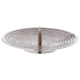 Candle holder with spiral-shaped decoration and jag diam. 12 cm