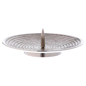 Candle holder with spiral-shaped decoration and jag diam. 12 cm