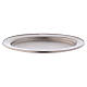 Candle holder plated in matt silver-plated brass s1