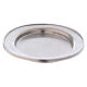 Matte silver-plated brass candle holder plate s2